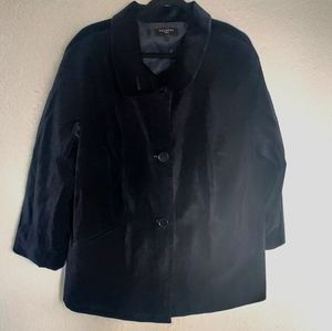 Talbots 18W Blue Velvet Jacket